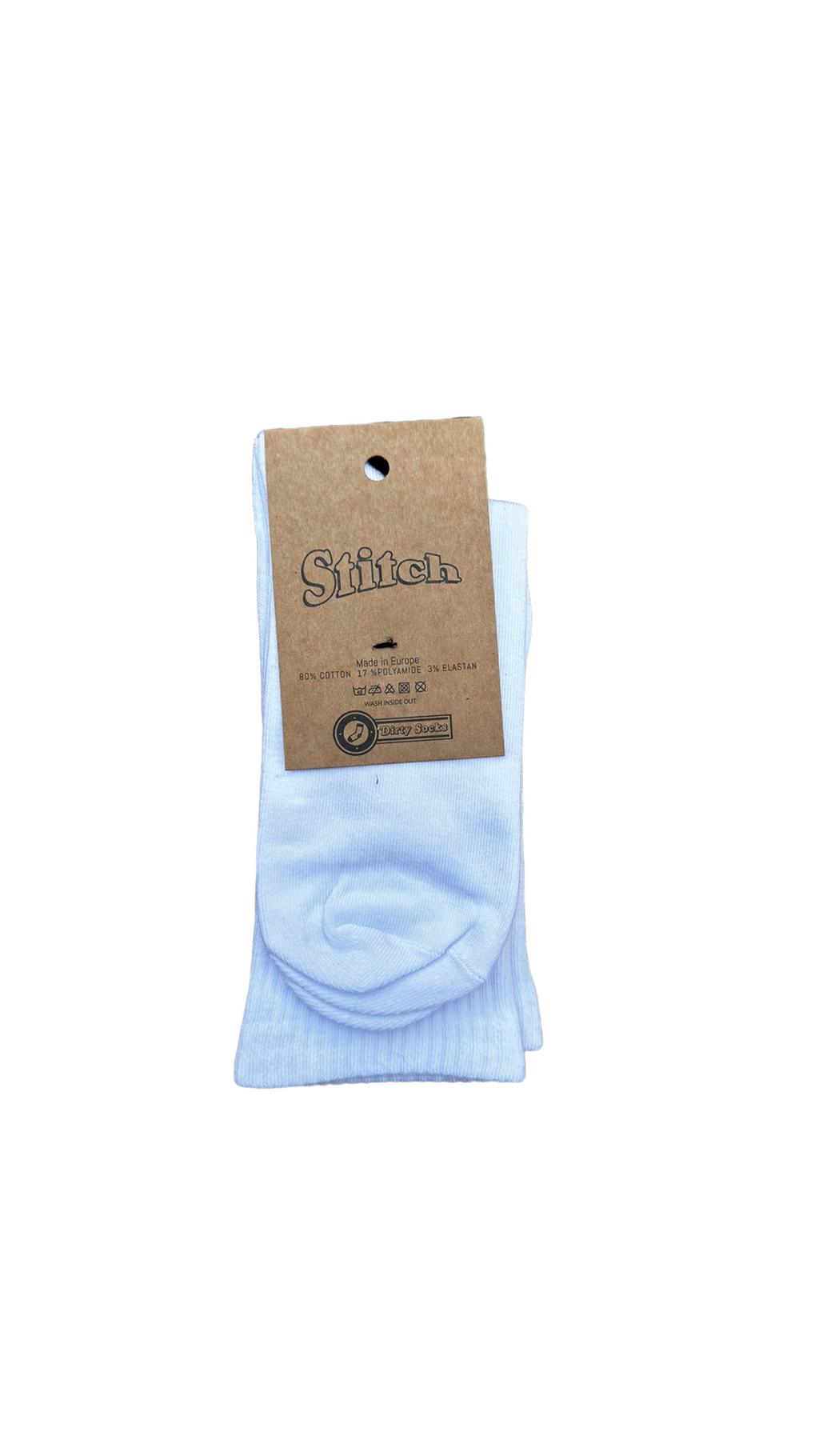 STITCH SOCKS WHITE