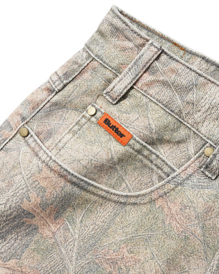 BAGGY DENIM JEANS FOREST CAMO