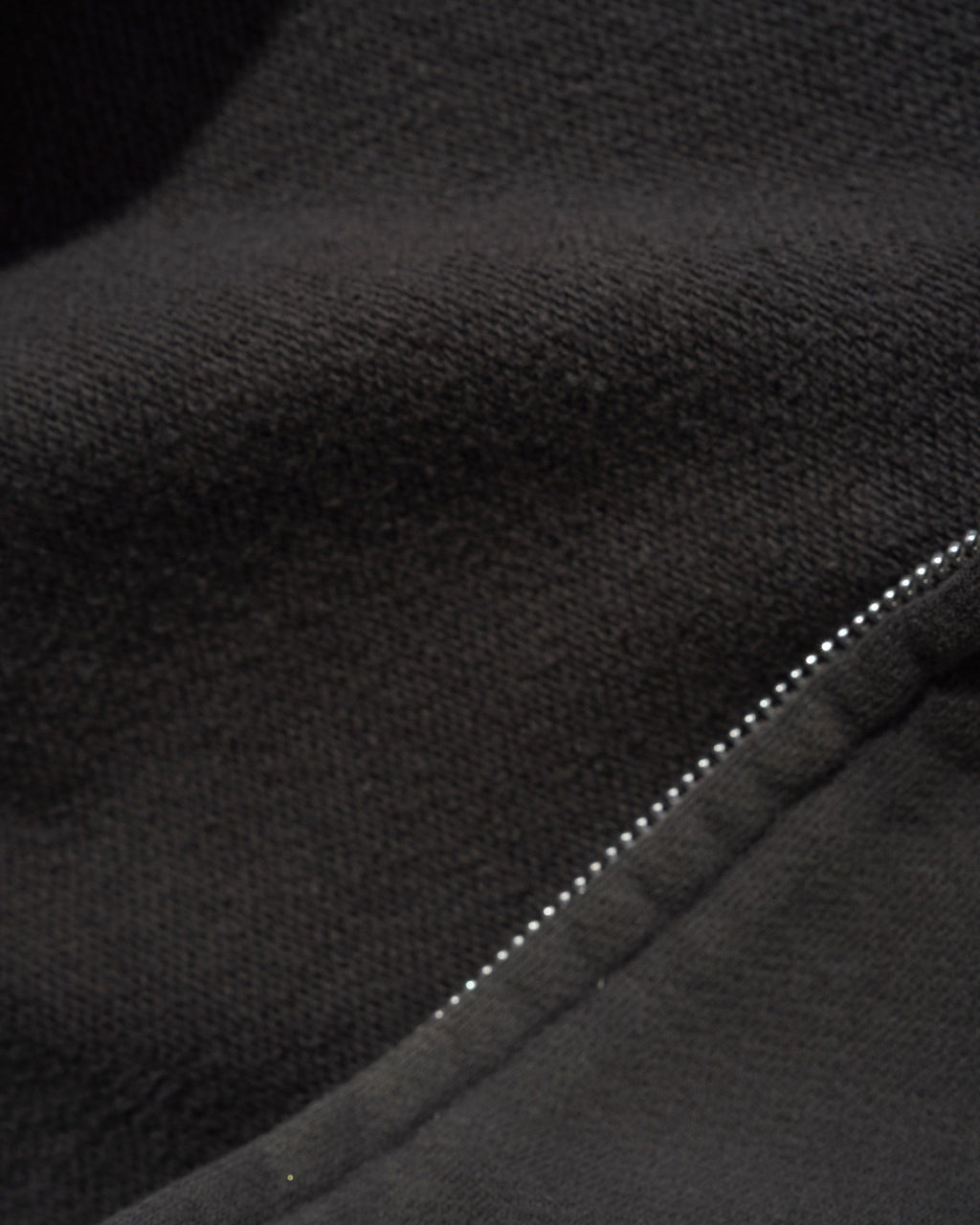 STRETCH ZIP-THRU HOODIE WASHED BLACK