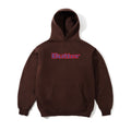 RIPSTOP APPLIQUE LOGO HOODIE DARK BROWN