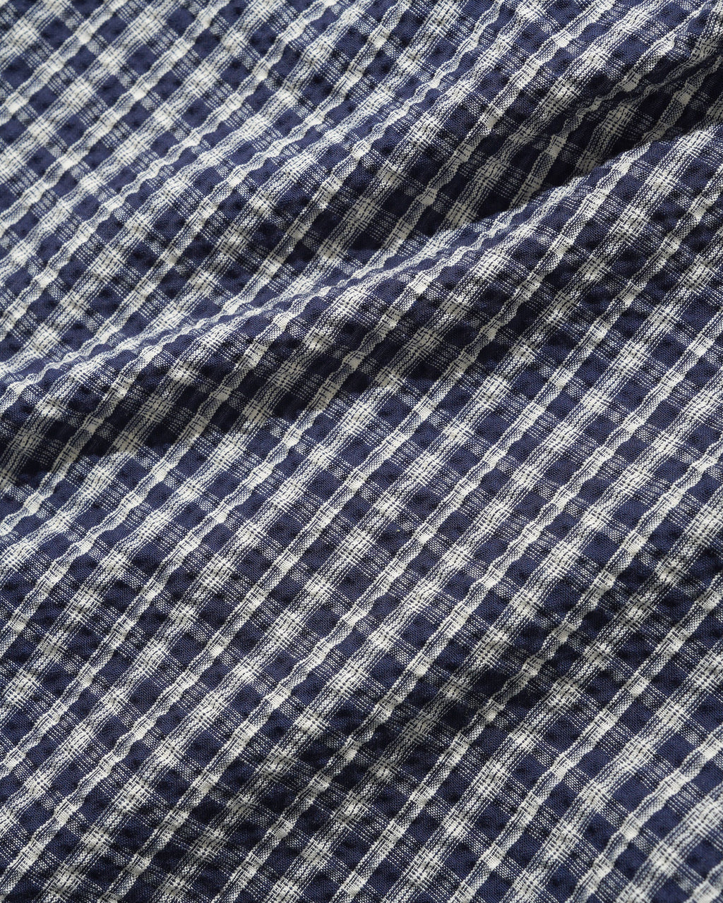 PLEATED SHORTS NAVY PLAID