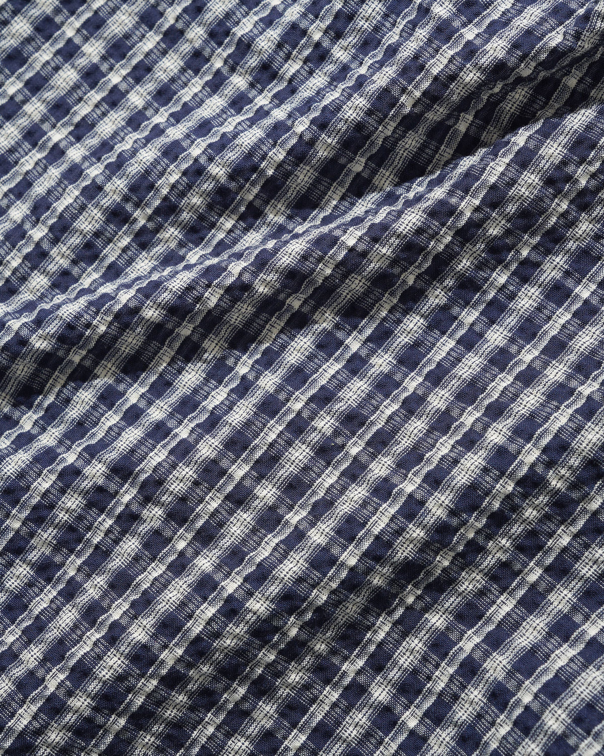 PLEATED SHORTS NAVY PLAID