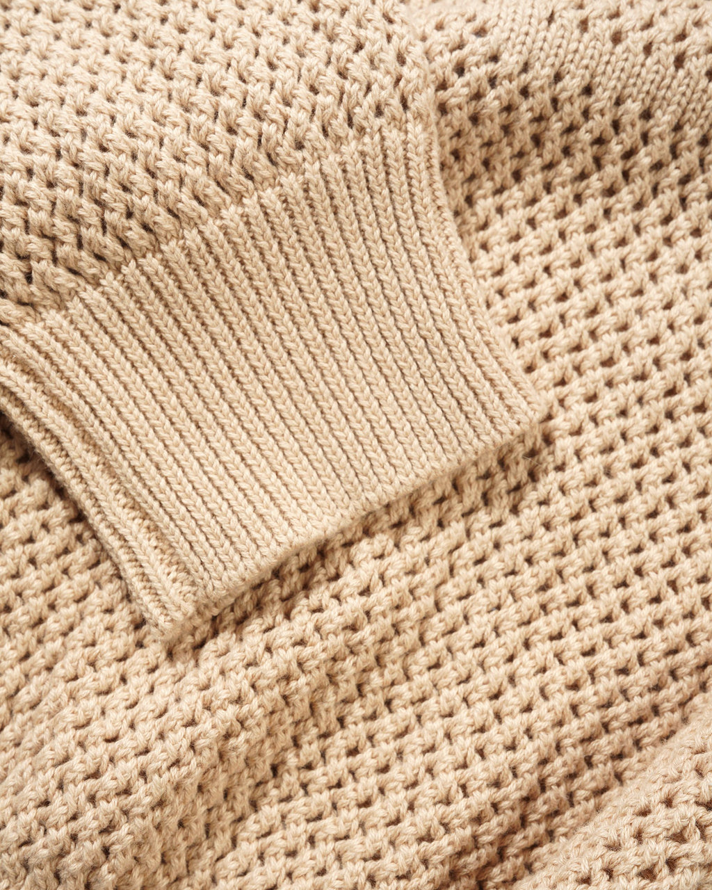 SCRIBBLE KNIT SWEATER CREAM