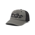 STRETCH 5 PANEL CAP WASHED CHARCOAL