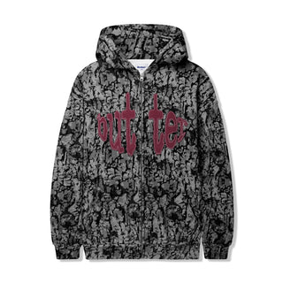 FRENZY ZIP-THRU HOODIE GREY CAMO