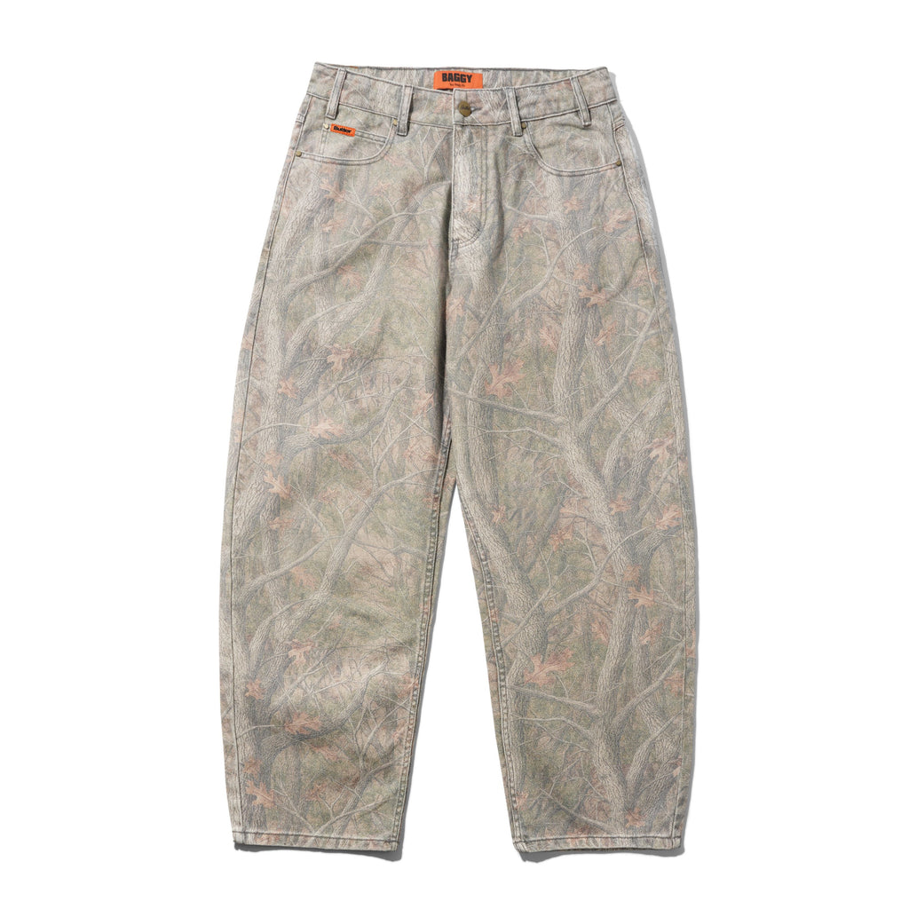 BAGGY DENIM JEANS FOREST CAMO