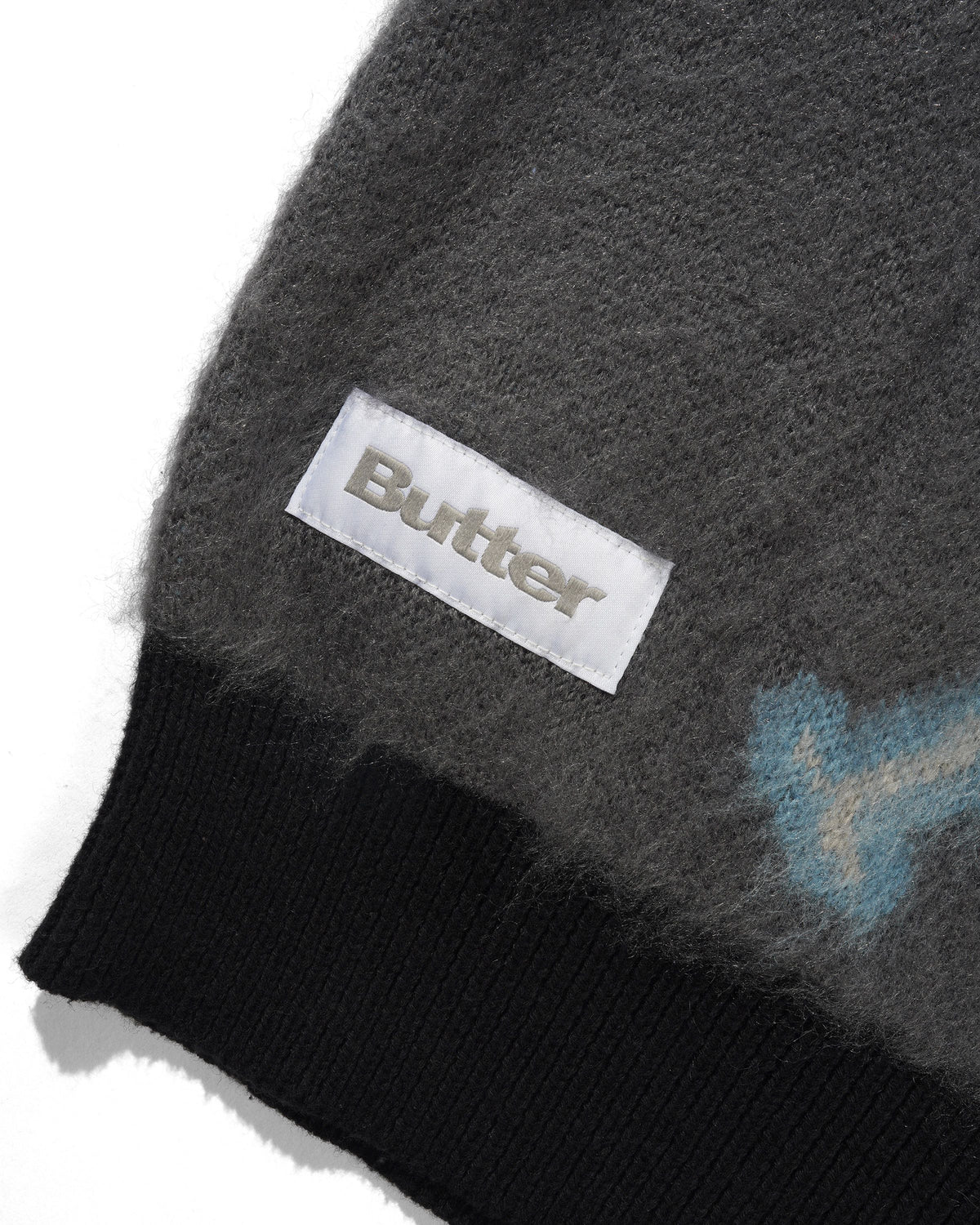 BEETLE ZIP-THRU KNIT SWEATER BLACK