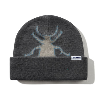 BEETLE MOHAIR BEANIE CHARCOAL