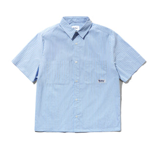 VERTICAL STRIPE SHIRT SKY BLUE
