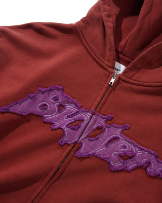 AMPLIFY ZIP-THRU HOOD WASHED RUSSET