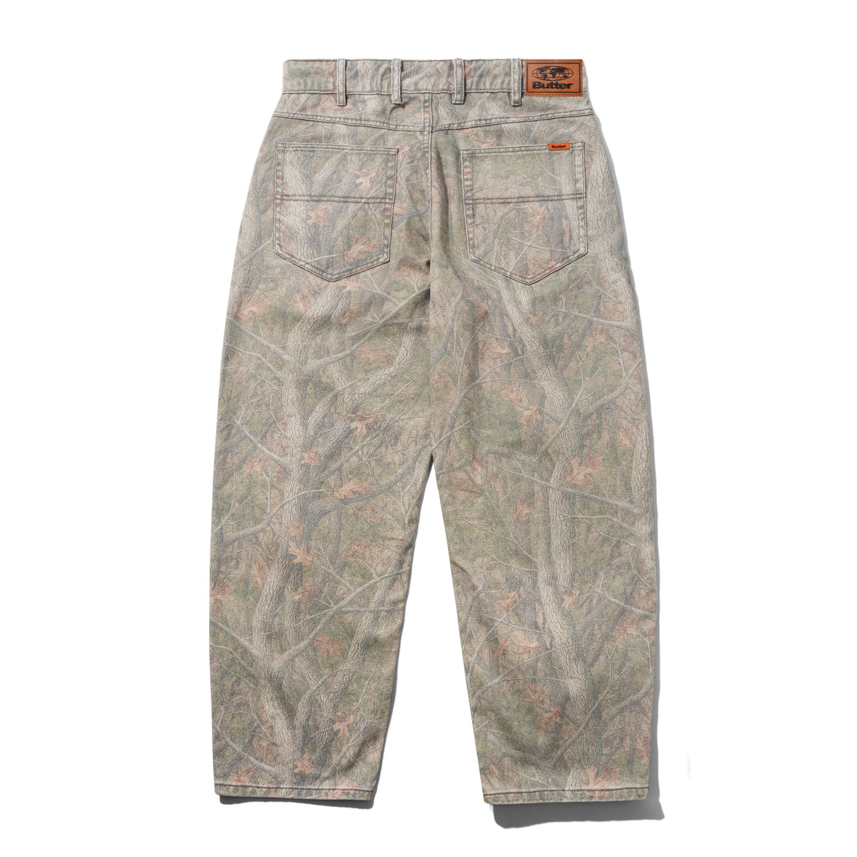 BAGGY DENIM JEANS FOREST CAMO