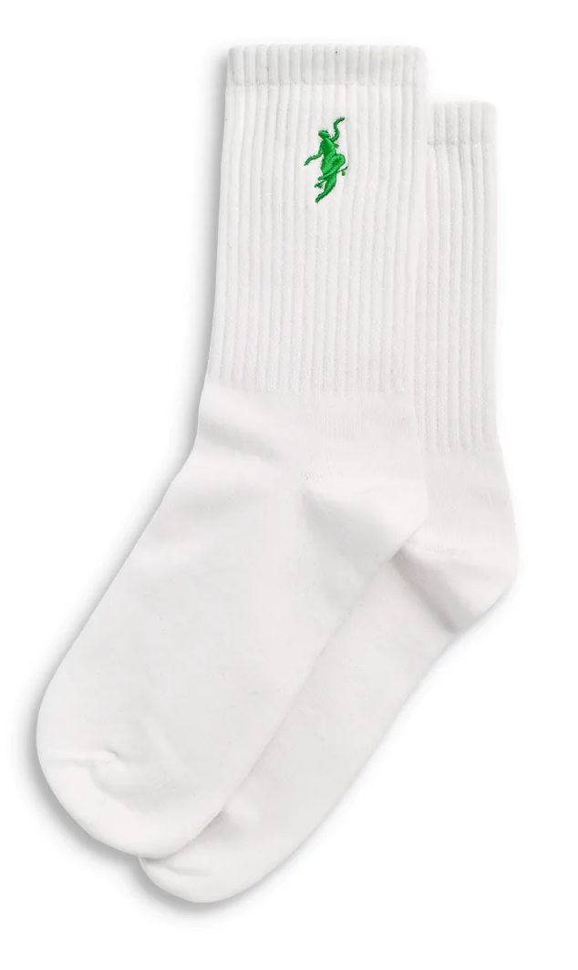 NO COMPLY SOCKS WHITE/GREEN